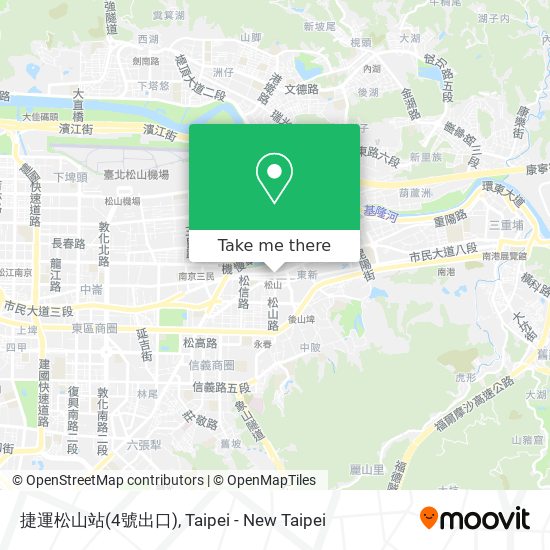 捷運松山站(4號出口) map