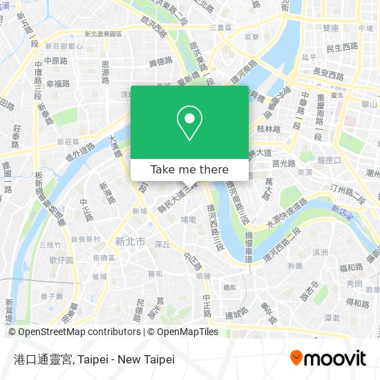 港口通靈宮 map