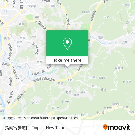 指南宮步道口地圖