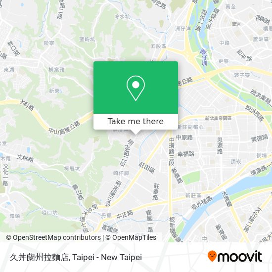 久丼蘭州拉麵店 map