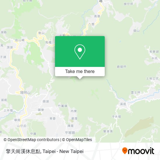 擎天崗溪休息點 map