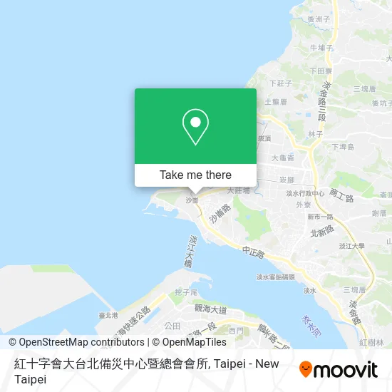 紅十字會大台北備災中心暨總會會所地圖