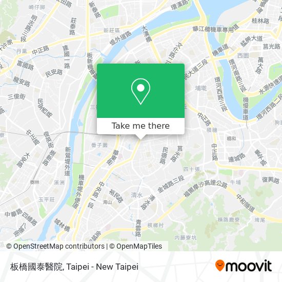 板橋國泰醫院 map