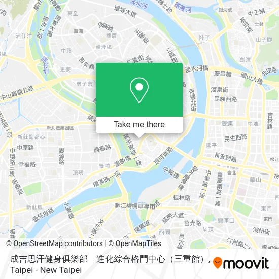 成吉思汗健身俱樂部　進化綜合格鬥中心（三重館）地圖