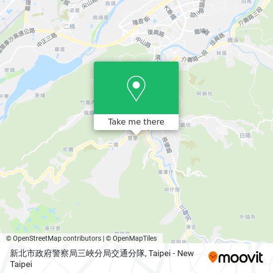 新北市政府警察局三峽分局交通分隊地圖