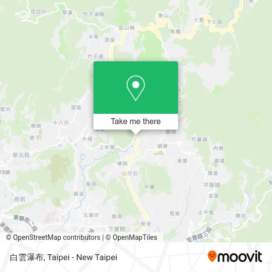白雲瀑布 map