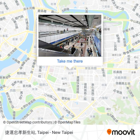 捷運忠孝新生站 map