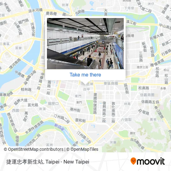 捷運忠孝新生站地圖