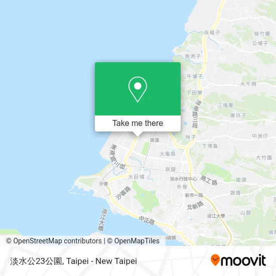 淡水公23公園地圖