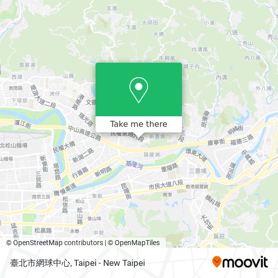 臺北市網球中心 map