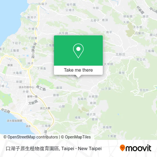 口湖子原生植物復育園區地圖
