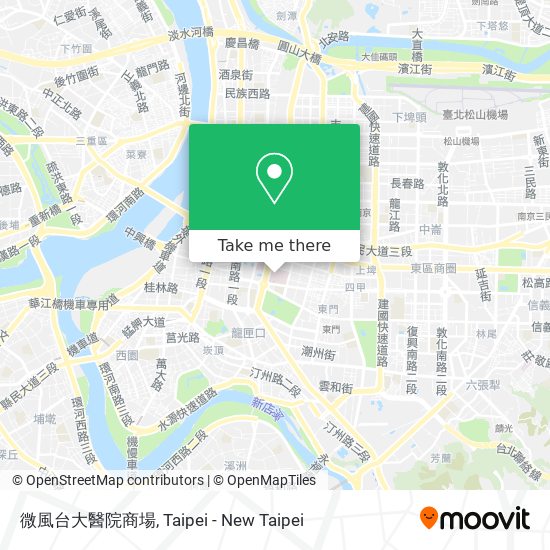 微風台大醫院商場 map