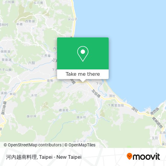 河內越南料理 map