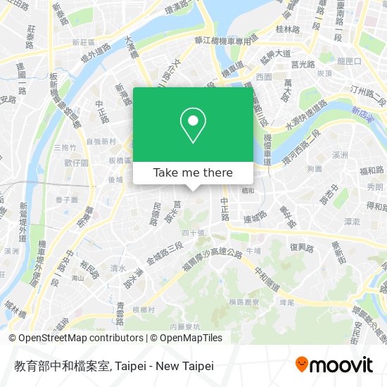 教育部中和檔案室 map