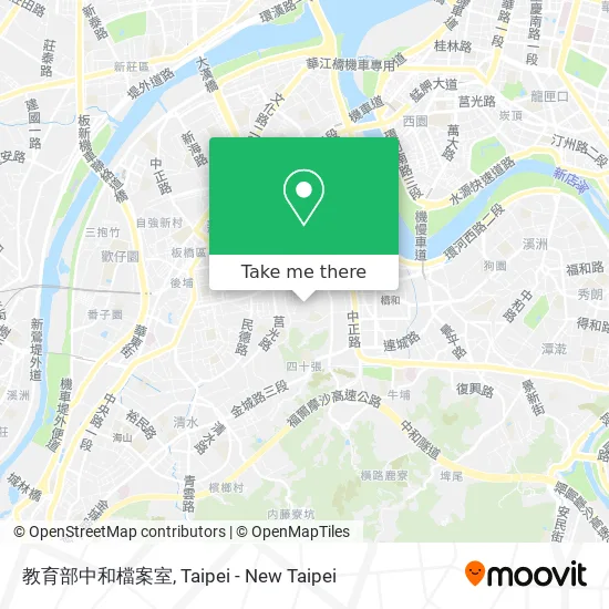 教育部中和檔案室 map