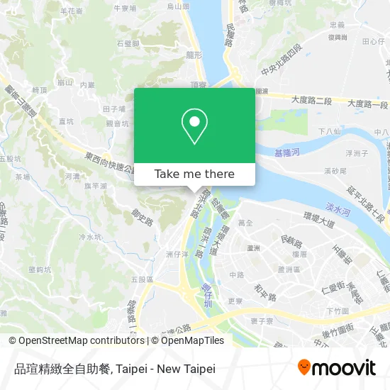 品瑄精緻全自助餐地圖