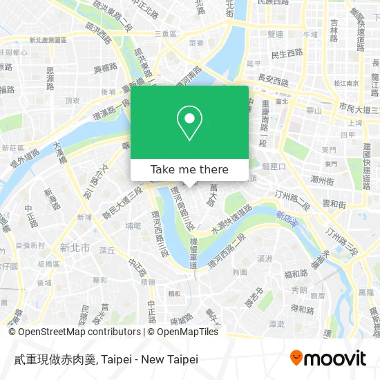 貳重現做赤肉羹地圖