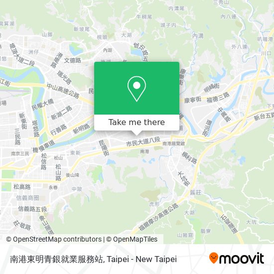 南港東明青銀就業服務站 map