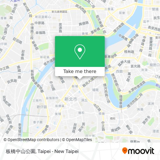 板橋中山公園 map