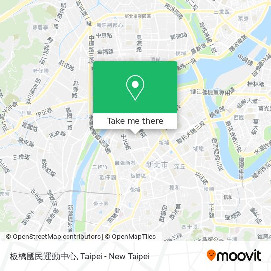 板橋國民運動中心 map