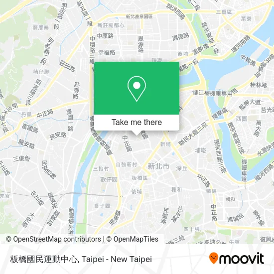 板橋國民運動中心 map