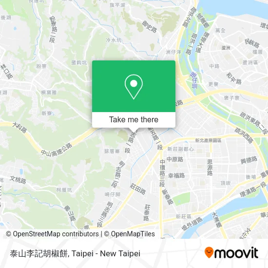 泰山李記胡椒餅地圖
