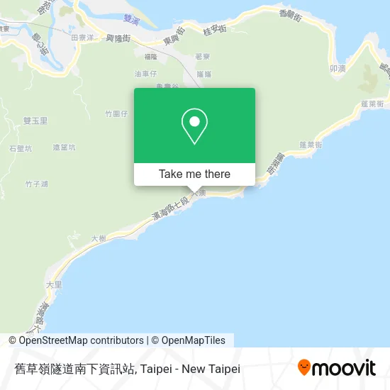 舊草嶺隧道南下資訊站 map