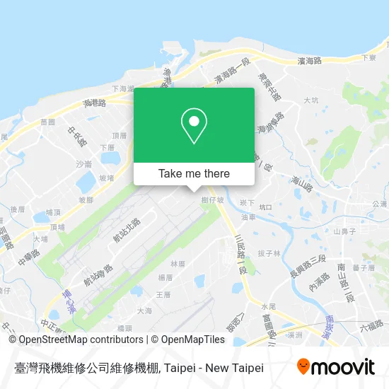 臺灣飛機維修公司維修機棚 map