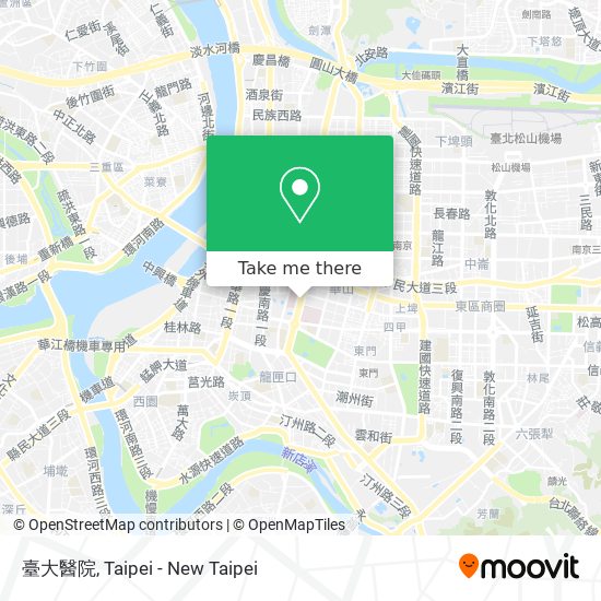 臺大醫院 map