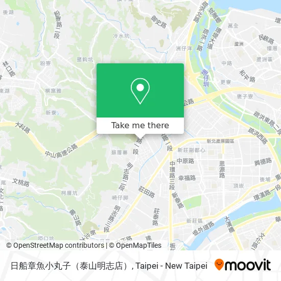 日船章魚小丸子（泰山明志店） map