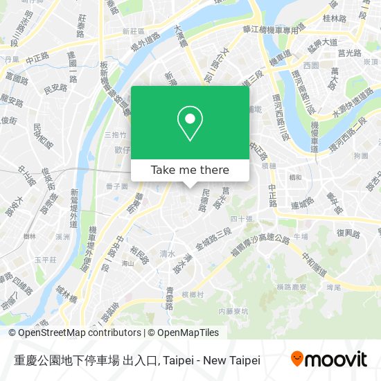 重慶公園地下停車場 出入口 map