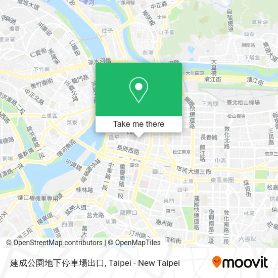 建成公園地下停車場出口地圖