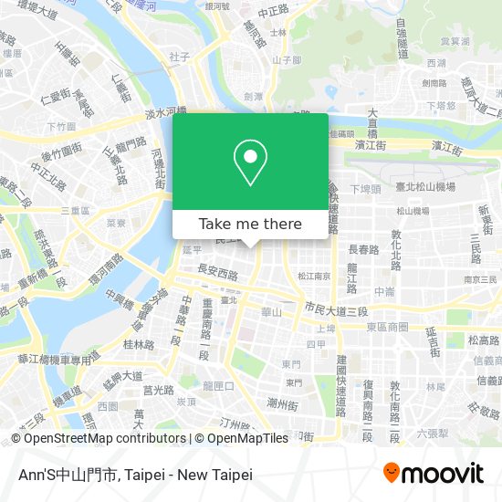 Ann'S中山門市 map