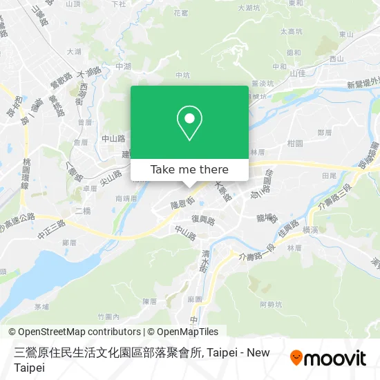 三鶯原住民生活文化園區部落聚會所 map
