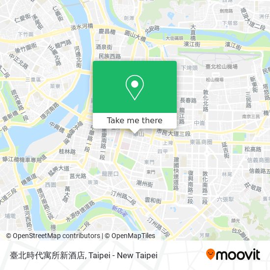 臺北時代寓所新酒店 map