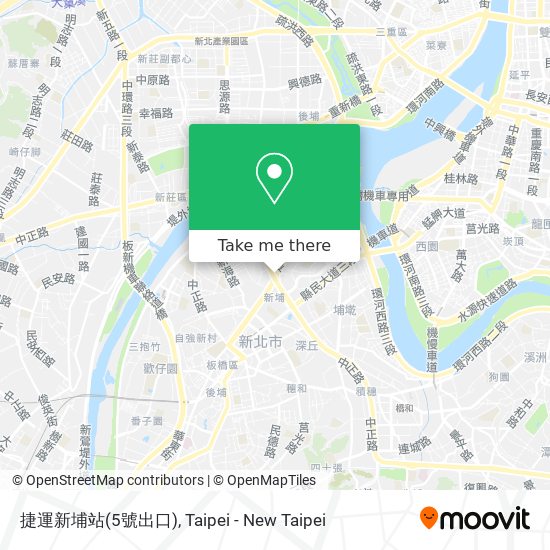 捷運新埔站(5號出口)地圖