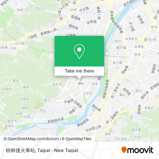樹林後火車站地圖