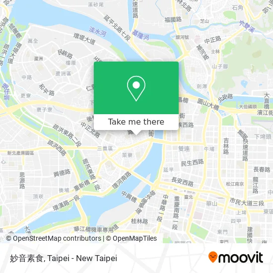 妙音素食地圖