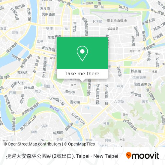 捷運大安森林公園站(2號出口) map