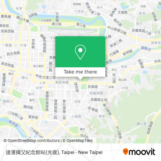 捷運國父紀念館站(光復) map