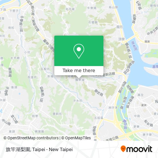 旗竿湖梨園地圖