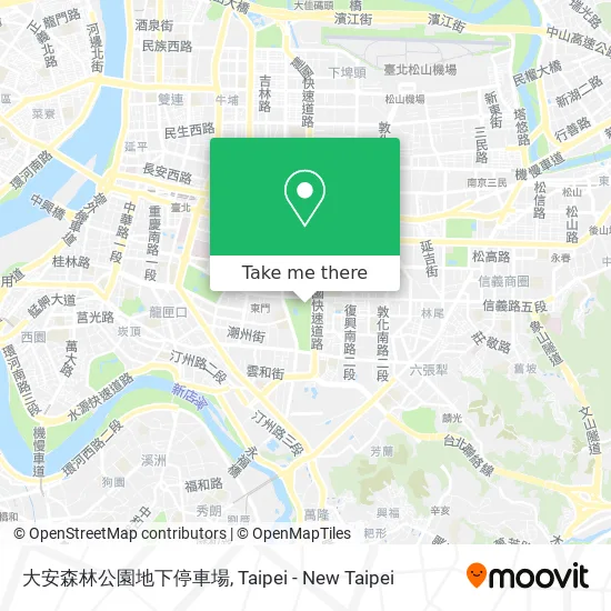 大安森林公園地下停車場 map