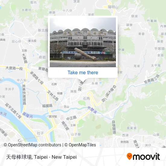 天母棒球場 map