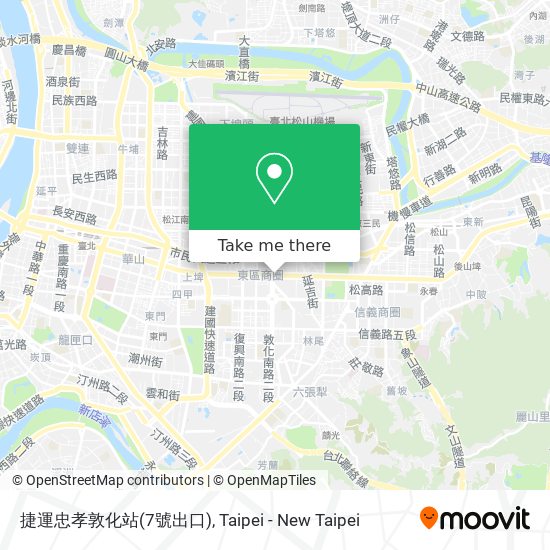 捷運忠孝敦化站(7號出口) map
