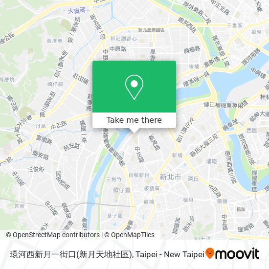 環河西新月一街口(新月天地社區) map