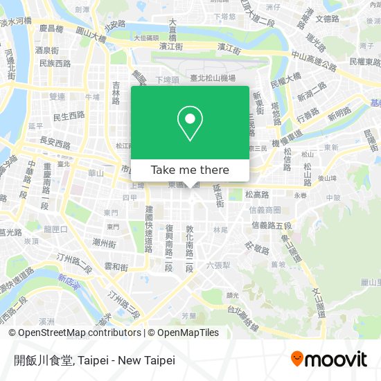 開飯川食堂 map