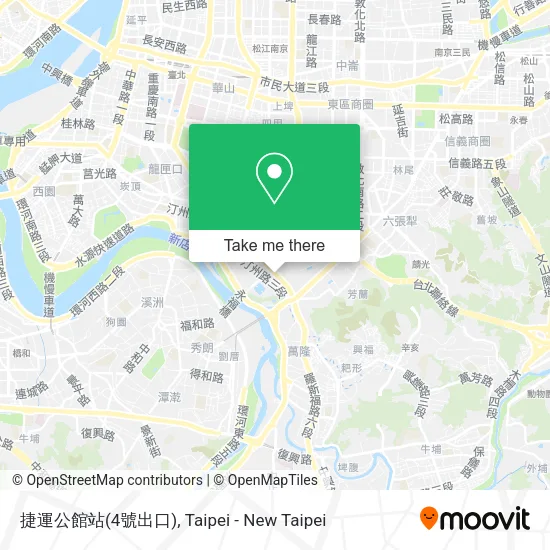 捷運公館站(4號出口)地圖