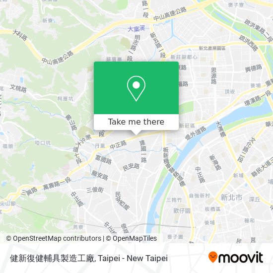 健新復健輔具製造工廠 map