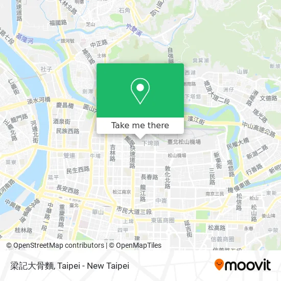 梁記大骨麵 map