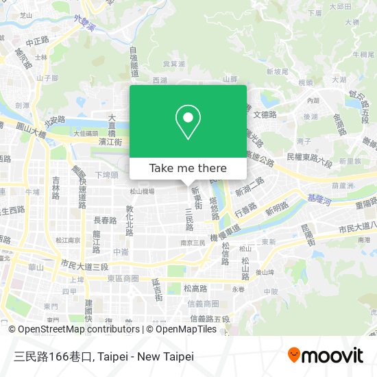 三民路166巷口 map